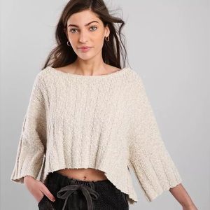Free People Good Day Cropped Sweater
